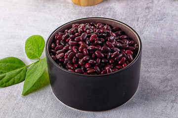 Raw dry uncooked red beans