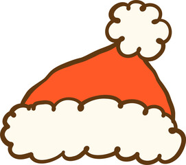 Illustration of a Santa Claus Hat