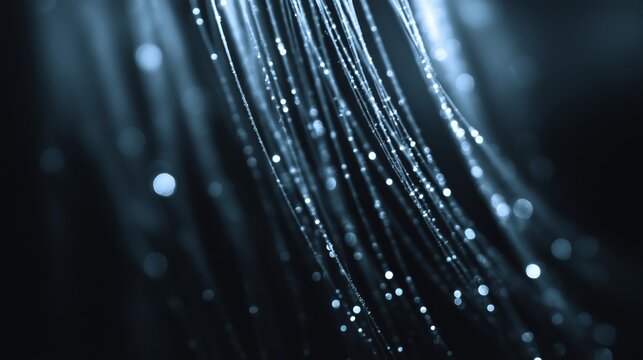 Abstract Representation of Light Reflections and Soft Focus Background Creating a Magical Atmosphere with Dazzling Particles