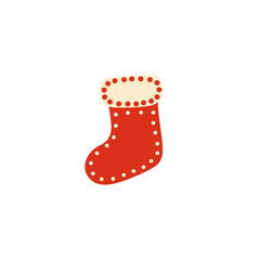 christmas sock isolated on white background