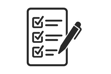Completed checklist on clipboard with pen symbolizing successful task management