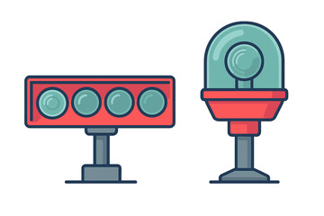 Warning lights and signal beacons for safety and traffic control systems