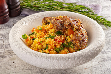 Couscous with ribs and vegetables