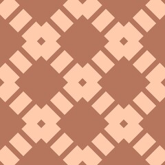 Seamless geometric pattern with vintage retro fabric texture design for wallpaper and textile illustration