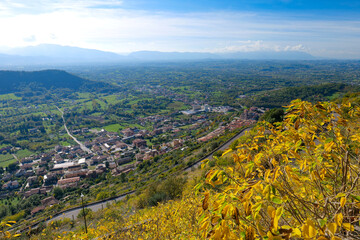 The landscape around Rocca d'Arce, a small town in the province of Frosinone, Italy.