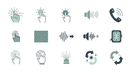 Set of Technology and Communication Icons.
