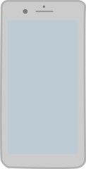 Simple illustration of a smartphone with a blank screen, perfect for mockups