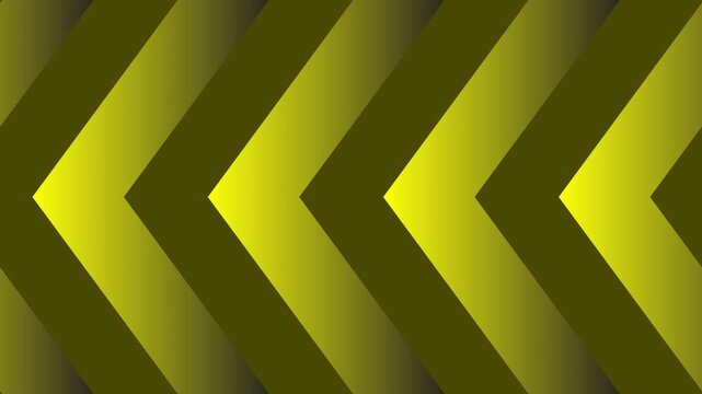 Footage shows a pattern of yellow and black chevron shapes, creating a directional or warning design. The repeating pattern suggests use in backgrounds, graphics, or safety related visuals
