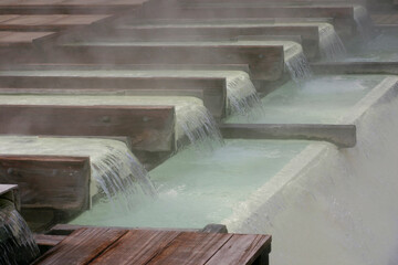 草津温泉　湯畑