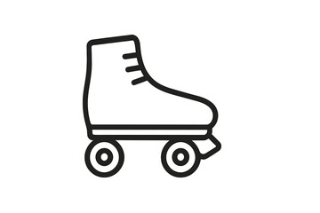 Classic vintage quad roller skate footwear design for recreational skating activity and sport