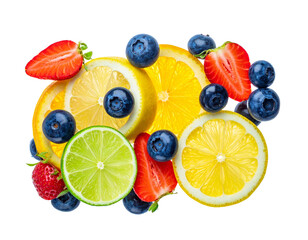  Fresh Fruit Splash in Water