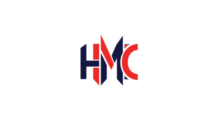 Elegant and modern HMC logo design featuring bold typography and striking color contrast for brand