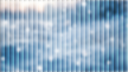 Obraz premium Blue Sky Bokeh with Vertical Stripes Overlay lights