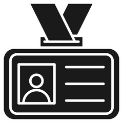 Employee Recognition Glyph Icon