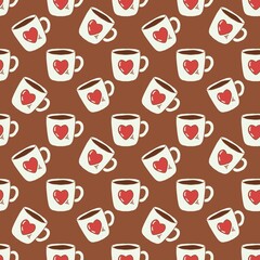 coffee seamless pattern