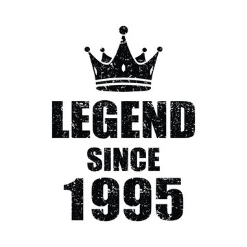 Celebrate the Legend with this 1995 Milestone Design, perfect for birthday celebrations, anniversaries, and honoring achievements with a vintage touch

