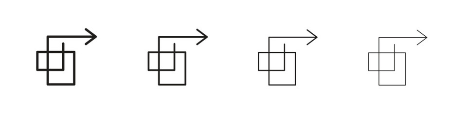 Simplify icon line icon. linear style vector symbols collection on white background
