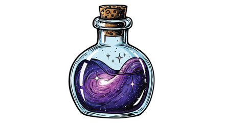 Cosmic potion bottle