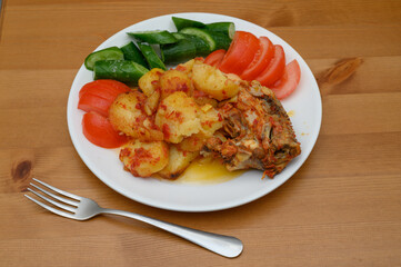 Georgian Chicken Ojakhuri - Rustic Family Feast