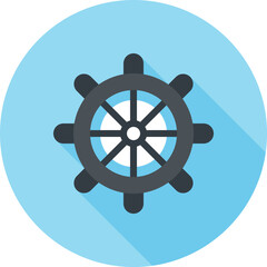 Modern sea trip flat line vector illustration icon design concept. Icon for mobile and web graphics. Flat symbol, logo creative concept. Simple and clean flat pictogram
