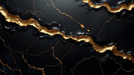 Stunning black and gold marble texture perfect for luxury brands, elegant designs, or sophisticated backgrounds adding richness and a touch of opulence to your creative projects