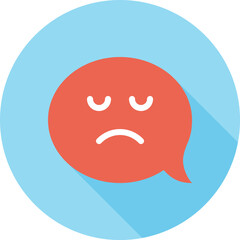 Modern speech bubbles flat line vector illustration icon design concept.
