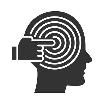 Triggers Glyph Icon Vector Illustration