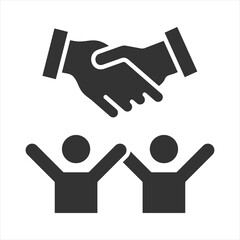 Obraz premium Social Support Glyph Icon Vector Illustration