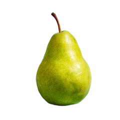 Single Isolated Pear on a Contrasting Background with Bright Colors for Creative Food and Health Designs