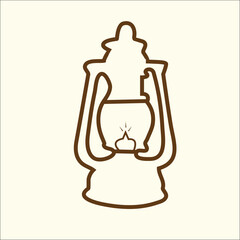 oil lamp  black and white clipart 