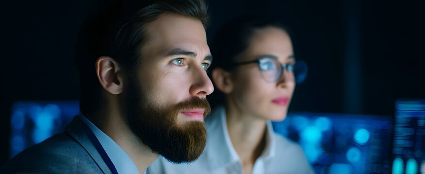 The features experts studying cybersecurity threats in digital security and risk analysis. - Powered by Adobe