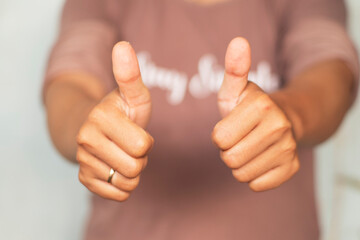 Human Hand Making Thumbs Up Symbol