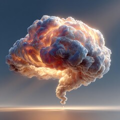 brain shaped cloud brain shaped cloud surreal brain shaped cloud