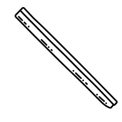 Doodle Truck Icon Isolated on White Clean Outlined Shape Ideal for Delivery Branding Logistics Vehicle Art Simple Illustration Vector Graphic