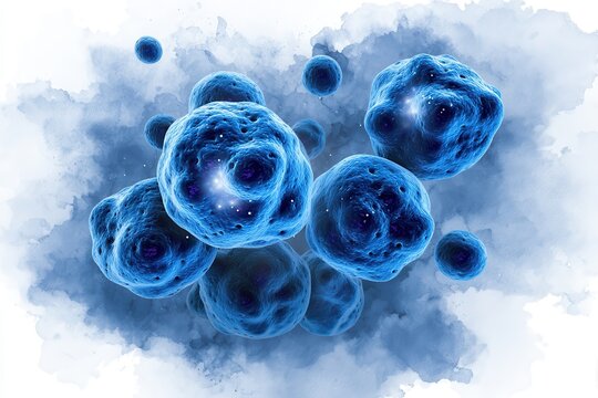 Nanoparticles educational clipart for scientific research in laboratories