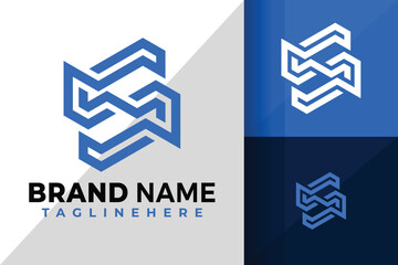 Letter S Abstract Tech Logo Icon Vector Design Illustration