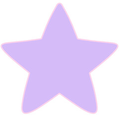 Pastel Star &ndash; Lavender