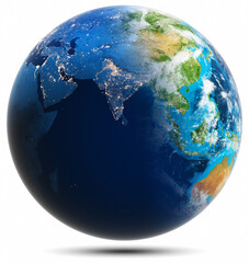 World globe - India, Asia