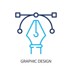 Graphic design thin line icons. Original vector illustration.