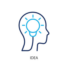 Idea thin line icons. Original vector illustration.
