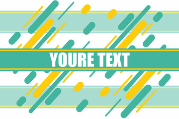 Vector banner. Megaphone with youre text speech bubble. Loudspeaker. Banner for business, marketing. Banner design vector illustration.