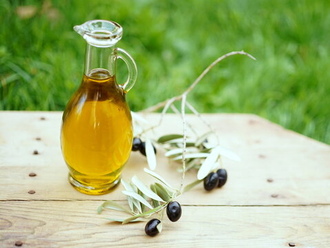 Olive oil and olives