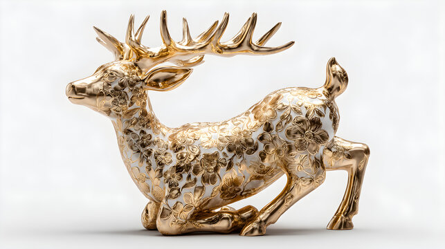 deer isolated on white - Powered by Adobe