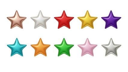 Vibrant 3D Colorful Stars Explosion Background for Celebration and Success Concepts