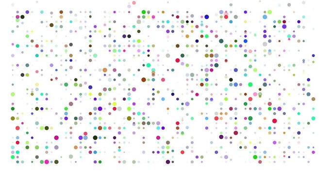 Modern Abstract Orbs Outlining the Kansas State Map