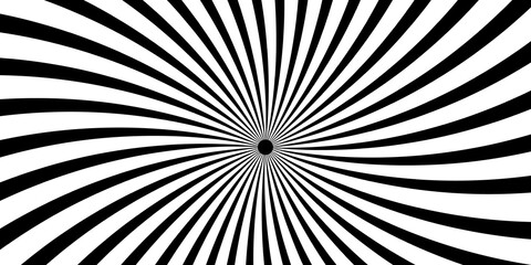 Dynamic optical illusion with mesmerizing black and white radiating lines for eye-catching designs now