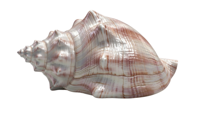 Seashell with detailed texture