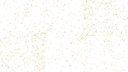 Gold glitter. Shiny glittering dust. Golden sparkle confetti.