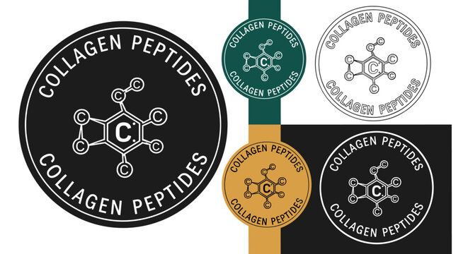 Collagen Peptides Formulation Presentation: Modern Molecular Structure Design for Nutrition, Healthcare, and Beauty Products Marketing with Scientific Precision and Pharmaceutical Industry Appeal(198/