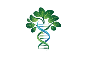 Eco-genetics: dna helix tree symbolizing natural growth & life Photo